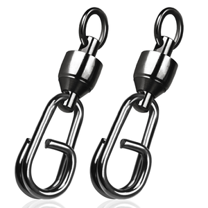 WEIHE haute vitesse huit anneaux de connexion s'enclenche nouveau produit portant une broche ovale forte traction pêche en mer boucle connecteur émerillons boutons-pression - Product Image 1