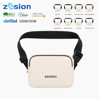 Sac banane en toile personnalisé avec logo pour événements, sac de festival, sac de taille promotionnel, cadeau d'entreprise, vente en gros, usine OEM