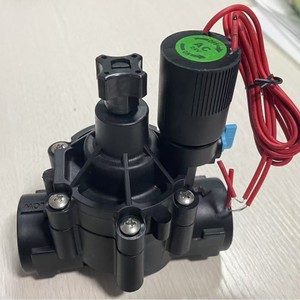 Válvula Solenoide Manual/Automática 24V CA Normalmente Cerrada de Plástico para Jardín Exterior con Temporizador de Agua y Regulación de Flujo - Product Image 3
