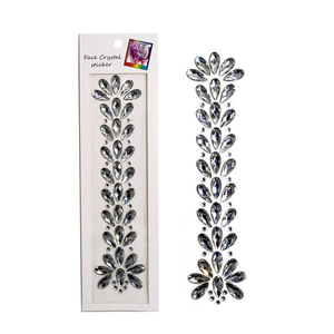 Autocollants de tatouage en strass, décorations temporaires pour cheveux et visage, cristaux de maquillage pour fêtes, scènes et festivals - Product Image 2