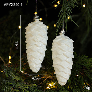 DAMAI Christmas White <b>Plastic</b> <b>Tree</b> Decoration fairy Leather Pine Owl Multiple Styles Ornaments for Holiday Christmas Home Decor - Product Image 6