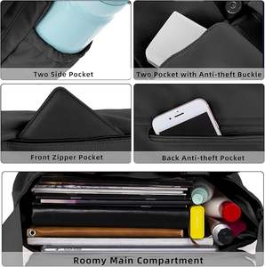 महिला पुरुषों के लिए कस्टम फैशन यात्रा दूत बैग वाटरप्रूफ पॉलिएस्टर क्रॉसबॉडी हैंडबैग समायोज्य स्ट्रैप हल्के लैपटॉप - Product Image 3