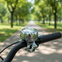Sonnette de vélo de montagne de 28 pouces en acier électroplaqué, durable, imperméable et légère, avec un son puissant
