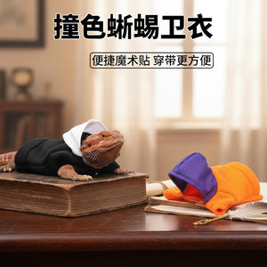 Sudadera con Capucha de Dragón Barbudo <span class=keywords><strong>para</strong></span> Reptiles, de Poliéster, Disfraz de Transformación <span class=keywords><strong>para</strong></span> Exteriores, Lengua Azul, Pestañas, Cuernos, Ropa de Animal - Product Image 3