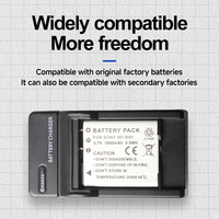Cargador de alta calidad para modelos de cámara Sony, adaptador de batería para modelos de cámara Sony, W380 W390 W520 W800 W810 WX220 T110