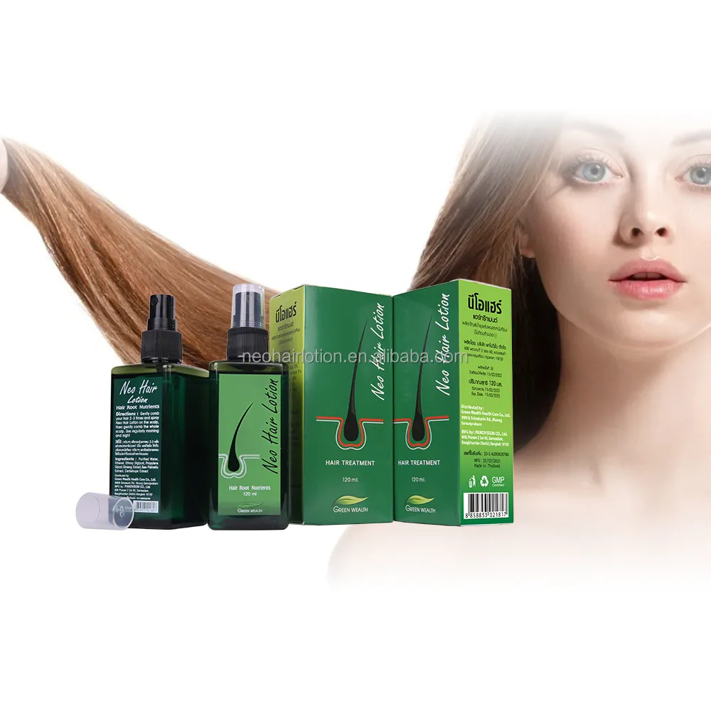 Neo loción para el cabello Tailandia 100% tratamiento original del cuero cabelludo para detener la pérdida de cabello raíz nutrientes loción para el cabello