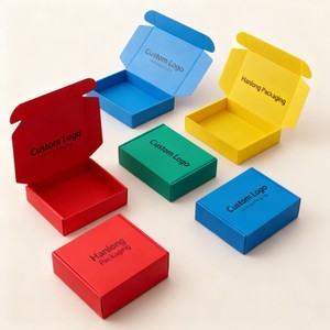 Bán buôn có thể gập lại bưu phẩm hộp giấy in kỹ thuật số phân hủy sinh học bưu phẩm hộp giấy tùy chỉnh sóng vận chuyển hộp giấy - Product Image 1