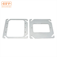 Cache-dispositif carré simple en acier prégalvanisé 4x4 pouces pour boîtes de jonction électriques métalliques standard américaines