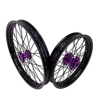 Ensemble de roues Supermoto en alliage d'aluminium anodisé CNC 1.6 19 1.85 16 pouces, moyeu et jante pour moto électrique Surron Light Bee Talaria Sting X3