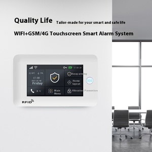 Hệ thống báo động Home Touch Home an ninh Hệ thống chống trộm báo động máy chủ 4G Wifi ứng dụng thông minh hệ thống mạng kép ABS <span class=keywords><strong>433Mhz</strong></span> cửa - Product Image 2