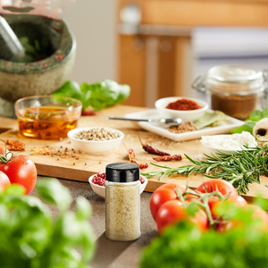 Nuevo Envase Económico de 300 ml, Frascos Redondos de Plástico para Condimentos y Especias de Cocina, Botella para Especias con Tapa Personalizada - Product Image 4