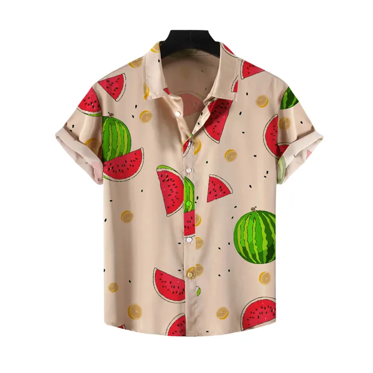 New Custom Aloha Hawaiian Shirt Rayon Mens Sublimation Beach Aloha Party Casual Holiday Short Sleeve Shirts