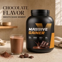 Poudre de gain de masse personnalisée, formule privée, protéine de lactosérum, complément sportif pour la musculation