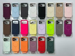 เคสโทรศัพท์ซิลิโคนแม่เหล็กแบบด้านน่ารัก รุ่น S127 สำหรับ iPhone 12 13 14 15 16 17 18 Pro Max พร้อมสายคล้องข้อมือสีเข้าชุด - Product Image 3