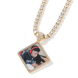 Anlaufbeständiger, vielfältig geformter klassischer Bildanhänger für Sublimation, personalisiertes Erinnerungsgeschenk, wasserdichter Unisex-Fotorahmen-Anhänger - Product Image 3