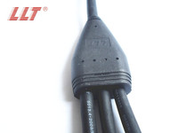 Connecteur de séparateur de câble en plastique de type Y LLT, étanche IP65 IP67, 2 3 4 5 broches, fiches de câble à 3 voies