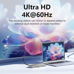<span class=keywords><strong>USB</strong></span>-C <span class=keywords><strong>USB</strong></span> C <span class=keywords><strong>HUB</strong></span> để 2 HDTV dp Multiport Adapter 16-in-1 <span class=keywords><strong>HUB</strong></span> với ba màn hình 4K hiển thị Docking Station máy tính xách tay <span class=keywords><strong>Hub</strong></span> - Product Image 6