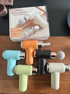 Mini pistola de fascia silenciosa eléctrica profesional, masajeador de relajación muscular con máscara de cuello para hombres y mujeres, transfronterizo - Product Image 5