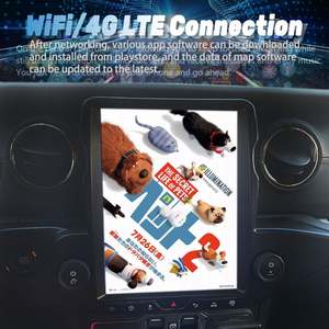 Écran Android Tesla 12,1 pouces 2din pour Jeep Wrangler 2020-2022, GPS, Carplay, lecteur multimédia vidéo, autoradio, unité principale stéréo - Product Image 2