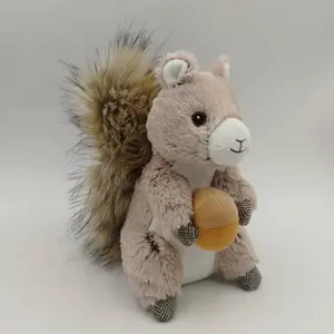 Wholesale Custom Hot Sell 8.5 Inch Gift Standing Squirrel Plush Toy