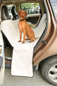 Funda de sofá de tela PET reciclada respetuosa con el medio ambiente, funda de hamaca para maletero, funda para asiento trasero de coche para perro y mascota