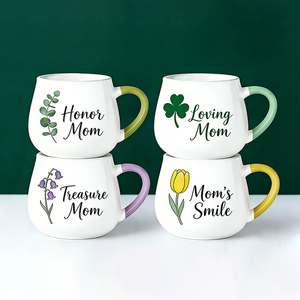 Juego <span class=keywords><strong>de</strong></span> Tazas <span class=keywords><strong>de</strong></span> Cerámica con Asa Colorida <span class=keywords><strong>de</strong></span> 14 oz, Tazas <span class=keywords><strong>de</strong></span> Café para el Día <span class=keywords><strong>de</strong></span> <span class=keywords><strong>la</strong></span> Madre con Diseño Floral, Homenaje a Mamá, Amor <span class=keywords><strong>de</strong></span> Mamá, Tesoro <span class=keywords><strong>de</strong></span> Mamá, <span class=keywords><strong>la</strong></span> Sonrisa <span class=keywords><strong>de</strong></span> Mamá - Product Image 1