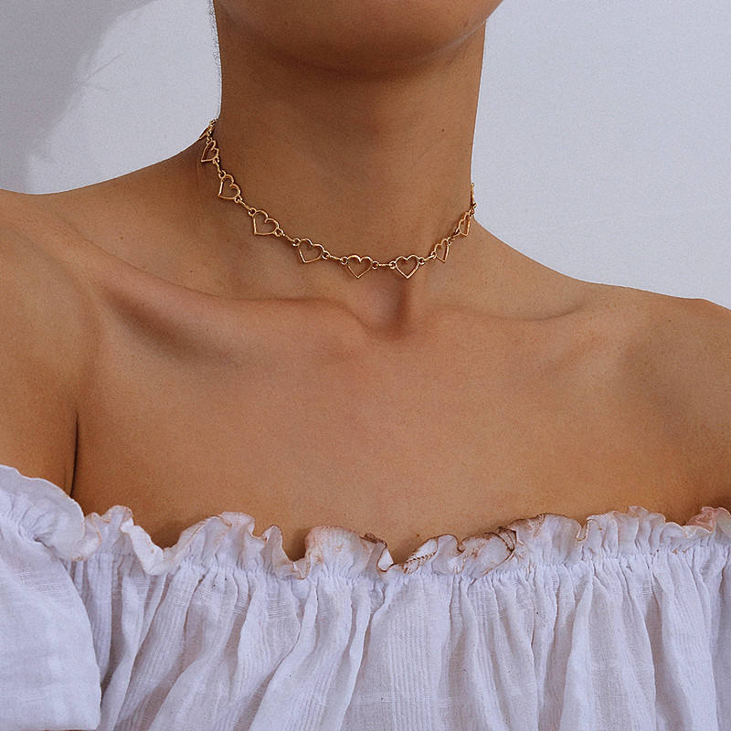 Trendy Heart Choker Necklace For Women 925 Women's Necklace