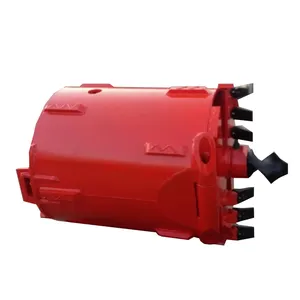 Heavy Duty Iron Core Polyurethane Fixed Industrial barrel caster--FAECHINA