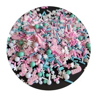 500g Slime Filler DIY Fournitures De Noël Polymère Argile Sprinkles Mixte Doux Tranches Téléphone Cas Embellissement Décoration