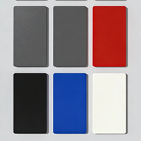 Panneau composite en aluminium revêtu de PVDF, couleur personnalisée, 1220x2440 mm, moderne, antistatique, pour revêtement mural extérieur, 2 mm, 3 mm, 4 mm