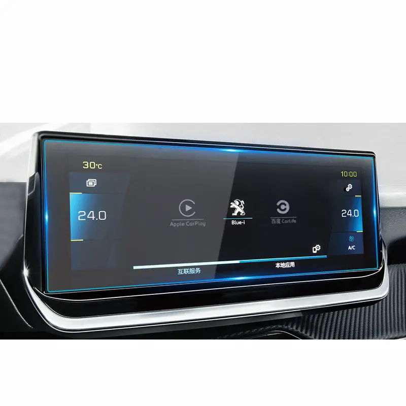 Aksesoris Mobil untuk Peugeot 3008 2008 208 308 2021 Infotainment Navigasi Kaca Tempered Pelindung Layar Auto DVD Player Film