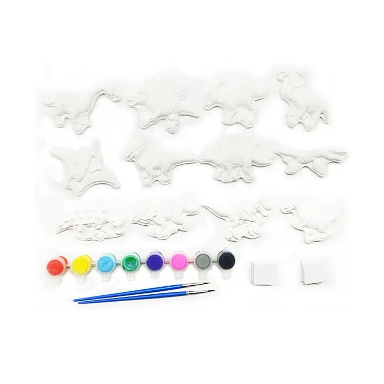 Bambola creativa in gesso per bambini che dipinge conigli di disegno fai-da-te Set di decorazioni pasquali per bambini