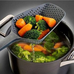 Customized Large Pp <b>Plastic</b> Scoop Water Skimmer <b>Colander</b> & Spoon Kitchen Cooking Pasta Strainer - Product Image 3