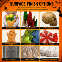 Nouvelle Paire de Sculptures Fantômes Décoratives pour Bureau d'Halloween – Adorables Figurines Blanches pour Magasin de Cadeaux et Marchandises Saisonnieres