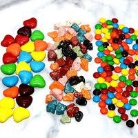 Bonbons au chocolat colorés pour enfants, 1 pièce, halal, lait revêtu de sucre, perles de chocolat, vente en gros