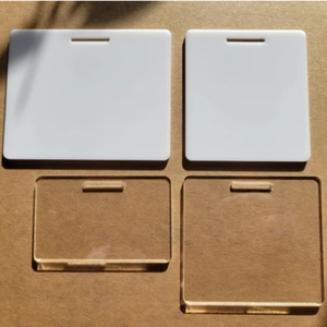 Tự làm thăng hoa huy hiệu bạn bè khoảng trống ngang rõ ràng hoặc trắng Acrylic huy hiệu bạn bè khoảng trống - Product Image 1