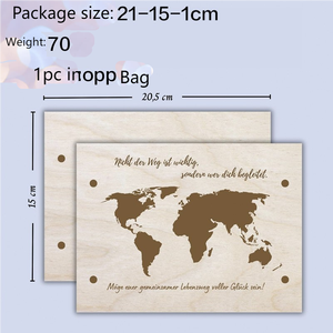 Carte du monde personnalisée Carte du monde colorée Emballage cadeau en bois argent pour anniversaire voyage mariage argent cadeau Carte du monde - Product Image 4