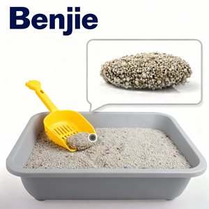 Free Samples BENJIE Custom Logo Fast Setting Absorbent Unisex Premium Scent Flushable Dust-Free 5KG Eco-Friendly Cat Litter - Product Image 2