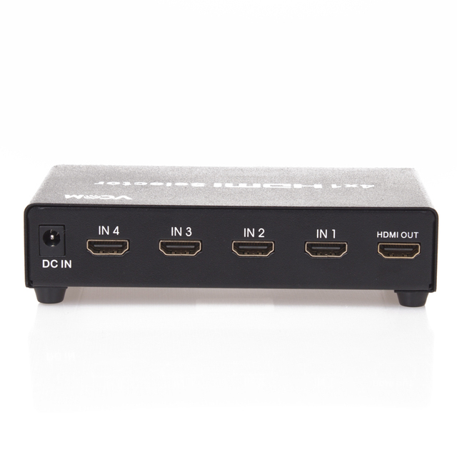 VCOM 4 Input 1 Output HDMI Switch 1080P 3D Desktop HDMI Switcher Box for TV Box Computer