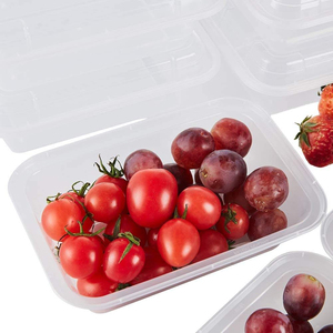 Boîtes de préparation de repas jetables durables de 500 ml, 1000 ml, 1500 ml, sans BPA, pour le stockage des aliments et des fruits, avec couvercles - Product Image 3