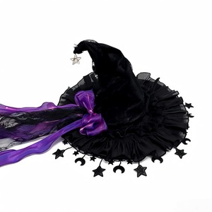 Sombrero de Bruja Innovador y Único de Alta Calidad 2026, Sombrero de Bruja Gótico Oscuro, Venta al por Mayor - Product Image 4