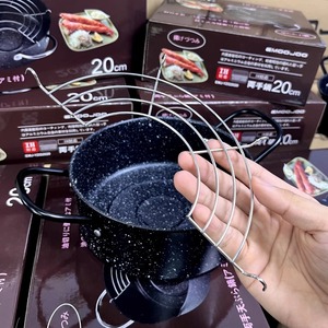 Sartén nueva modelo 20 cm de piedra Maifan, ahorradora de aceite, para freír tempura, para uso doméstico. - Product Image 4
