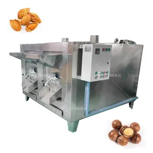 New arrival Nut Peanut Roasting Machine Groundnut oven Small Gas walnut chickpea Roaster Machine