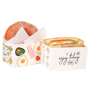 Graffiti Sandwich Holds Bread Box Toast Donut Waffle Burger Packing Box