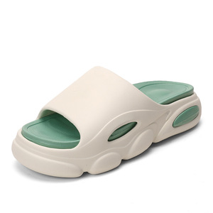 Claquettes d'été tendance pour hommes, confortables, à semelle épaisse en EVA, pour la plage et la maison, rehaussantes, résistantes à l'usure et antidérapantes - Product Image 4