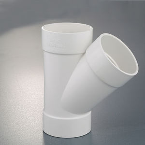 3 "-4" Haute qualité et protection de l'environnement Plastique <span class=keywords><strong>PVC</strong></span> SÉRIE 45 degrés Y Branche Raccord de tuyau Té latéral - Product Image 1