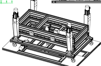 Plataforma de Movimiento de Aluminio Tela TMPF-4DOF+2TL+S, Motor Servo de 750W y 3000rpm, Capacidad Máxima de 127 kg, para Uso Doméstico, Simulador de Carreras y Vuelo