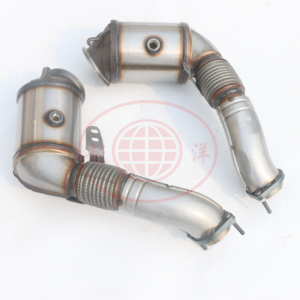 Tuyaux d'échappement de convertisseur catalytique d'échappement de voiture pour <span class=keywords><strong>BMW</strong></span> 750 F02 X5 X6 E70 E71 E72 F10 N63 - Product Image 5