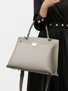 Trendy Ladies Handbag <b>Large</b> Capacity Single Shoulder Bag Bolso <b>Purse</b> and Handbag Genuine Leather Luxury Ladies Handbag Bag - Product Image 6