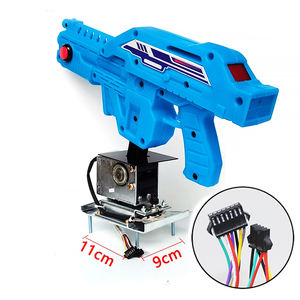 Ultra potencia de fuego doble tirador DIY Arcade máquina moneda empujador Alien <span class=keywords><strong>War</strong></span> simulado disparar piezas 12V Metal juego pistola Alien <span class=keywords><strong>War</strong></span> - Product Image 4